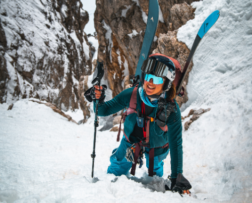 ski montagne couloir alpinisme crampons formation femme feminine non mixité